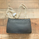 Lilly Pulitzer Black Adjustable Gold Chain Strap Handbag NWOT
