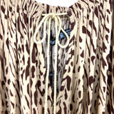 Missguided Bardot Brown Zebra Tassel Dress NWT- Size 8