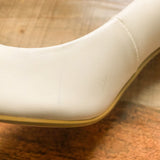 DIDIFU- White Stiletto Heels- Size 7 (see notes)