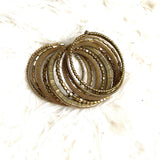 No Brand Bronze Beaded Slinky Bracelet