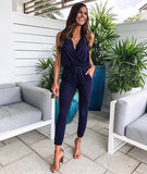 Bobi Los Angeles Tied Waist Jumpsuit- Size XS
