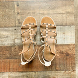Marc Fisher Studded Espadrille Platform Sandals- Size 7