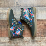 Rifle Paper Co. Keds Olive Green Wild Flower Scout Rain Boots NWT- Size 7 (sold out online)