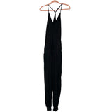 Pretty Garden Black Drawstring Waist Button Closure Surplice Jumpsuit NWT- Size S