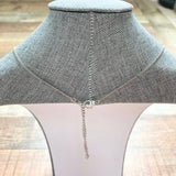 No Brand Silver Rod Pendant Necklace