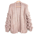 Amaryllis Blush Chunky Knit Cardigan NWT- Size XS/S