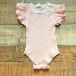 No Brand Ribbed Ruffle Onesie and Short Set- Size ~3-6M (sold as a set, see notes)