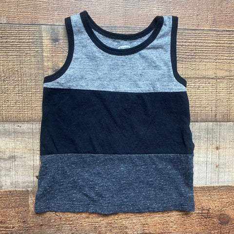 Old Navy Black/Grey Color Block Tank Top- Size 18- 24 months