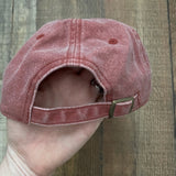 Authentic Pigment Maroon Garment Washed The Girl For The Job Baseball Cap