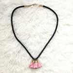 Sylvia Benson Pink Tassel Necklace