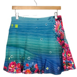 Lucky in Love Floral Tennis Skirt with Matching Scrunchie- Size M