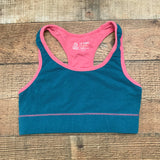 Tasc Performance Blue/Pink Sports Bra- Size XS