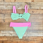 Show Me Your Mumu Green/Pink Bikini Bottoms- Size XL (we have matching top)