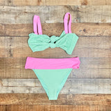 Show Me Your Mumu Green/Pink Bikini Bottoms- Size XL (we have matching top)