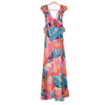 Hutch Colorful Print Open Back Dress NWT- Size S