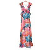 Hutch Colorful Print Open Back Dress NWT- Size S