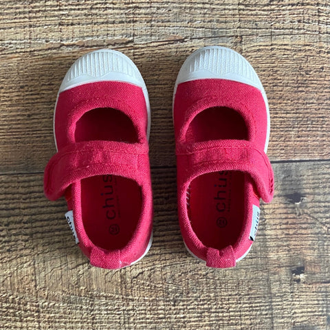 Chus Kid's Red Canvas and Rubber Sneakers- Size 21 (US 5)