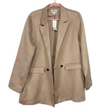 The Drop Beige Double Breasted Silky Blazer NWT- Size XL