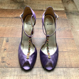 Stuart Weitzman Purple Multicolor Rhinestone Heel- Size 9.5 (See Notes)