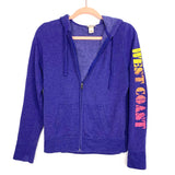 Mossimo Supply Co Purple West Coast Zip Up- Size M