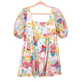 Buddy Love Floral Square Neckline with Puffed Sleeves Dress NWT- Size S (sold out online)