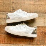 STEVEN New York White Leather and Suede Sneakers- Size 7 (see notes)