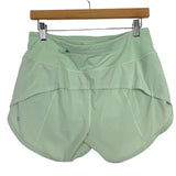 Lululemon Mint Green Lined Workout Shorts- Size 6