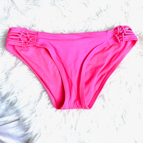 Becca Hot Pink Bikini Bottoms- Size M (BOTTOMS ONLY)