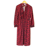 Goodnight Macaroon Red/Black Animal Print Dress- Size S (see notes)