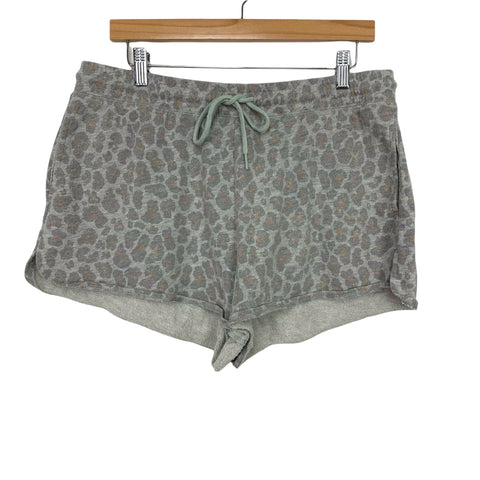 Colsie Grey Animal Print Shorts- Size L (We Have Matching Top!)