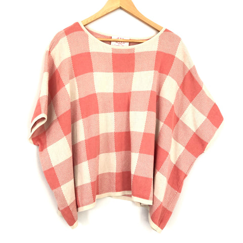 Casita de Wendy Pink Gingham Sweater- Size S
