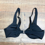 Davi & Dani Wear Black Padded Top and Mesh with Poms Bottom Bikini Set- Size M (sold as set, see notes)