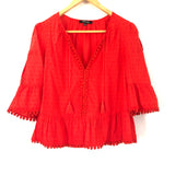 Madewell Embellished Hem Blouse- Size S