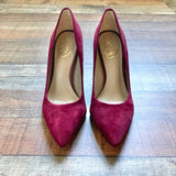 Sam Edelman Wine Velvet Pumps- Size 8.5 (Great Condition)