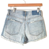 Abercrombie & Fitch High Rise Distressed Denim Shorts NWT- Size 26/2
