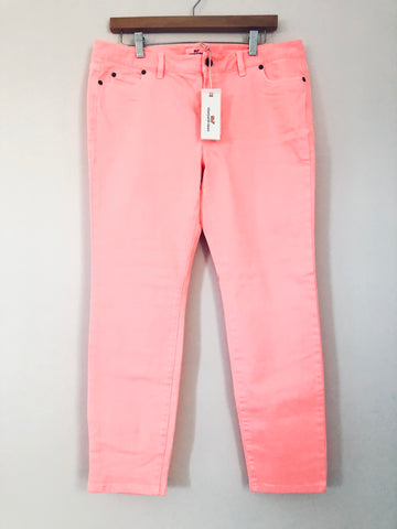 Vineyard Vines Coral Sand Ankle Jeans NWT- Size 12