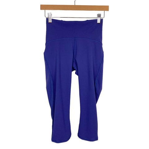 Lululemon Indigo Mesh Detail Cropped Leggings- Size 4 (Inseam 17")