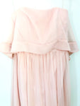 Lela Rose Light Pink Chiffon Strapless Dress- Size ~S