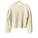 Lumiere Cream Cropped Sweater NWT- Size M