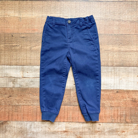 Janie & Jack Navy Adjustable Waist Pants- Size 3