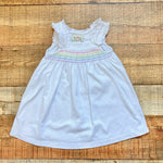 Ruth and Ralph White Colored Smocked Button Strap Dress- Size 24M (sold out online)