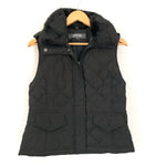 Kenneth Cole Reaction Black Down Vest with Faux Fur Collar- Size S