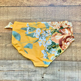 Albion Yellow Floral High Waist Bikini Bottoms- Size XS
