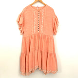 Free People Button Up Embroidered Dress- Size XS