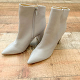 Marc Fisher Grey Leather Side Zip Booties- Size 7 (See Notes)