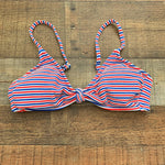 Xhilaration Red/White/Blue Striped Swim Top- Size M (We Have Matching Bottom)