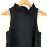 DO+BE Black Ruffle High Neck Shift Dress- Size S