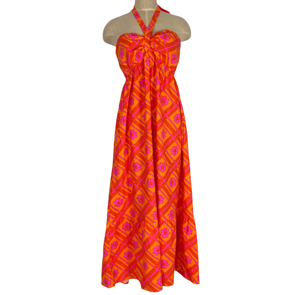 barbie pink and orange dress Barbie Peach Orange & Blue Flower Dress