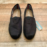 TOMS Black Alpargata Canvas Slip On NWT- Size 11