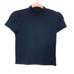 American Eagle Black Mock Neck Top NWT- Size XS